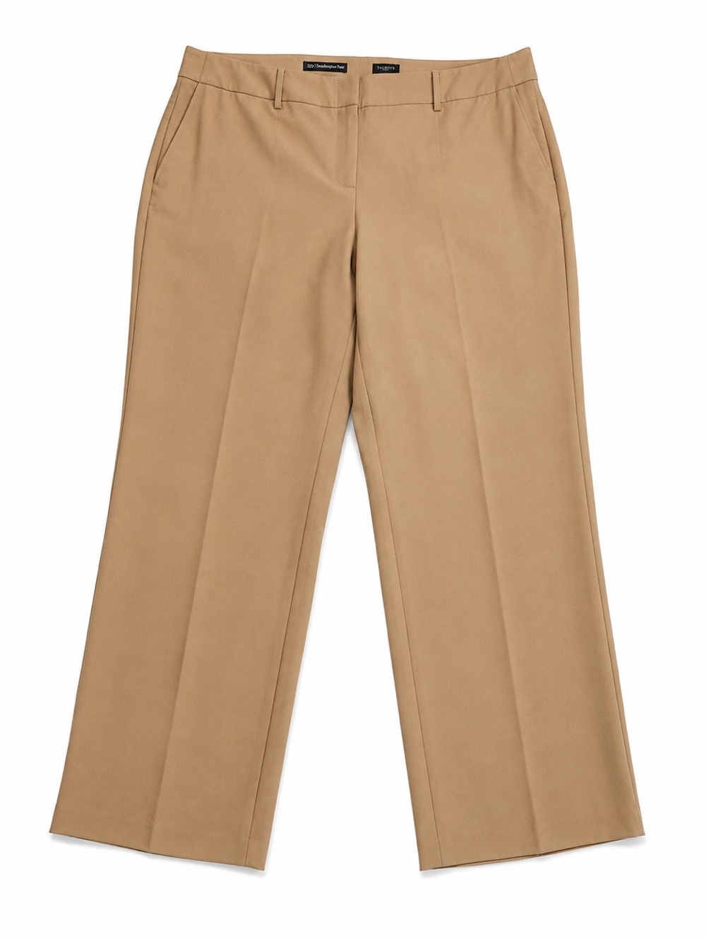 Talbots Southampton Pants Women’s 22W Tan Beige Straight Leg Stretch NWT